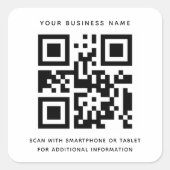 QRコーモダンド業務プロフェッショナルカスタム スクエアシール (正面)