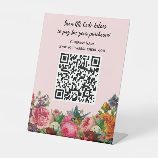 QRコーモダンド業務表上台座標識 台座サイン (正面)