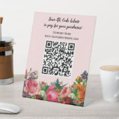 QRコーモダンド業務表上台座標識 台座サイン (インサイチュ)