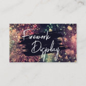 QRコーモダンド花火の表示会社の追加 名刺 (正面)