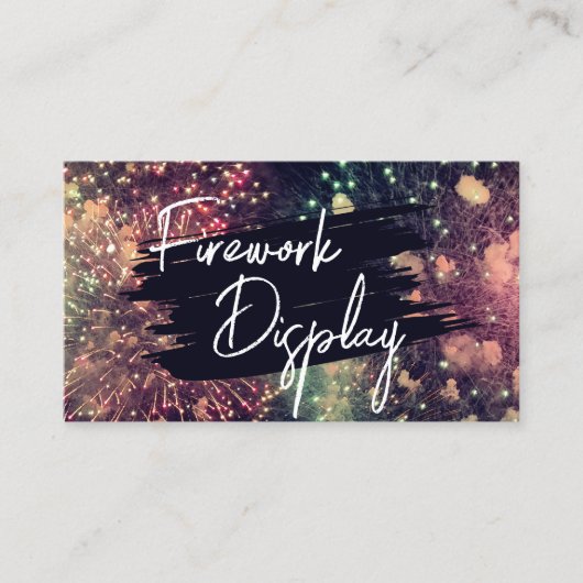 QRコーモダンド花火の表示会社の追加 名刺 (正面)