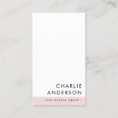 QRコーモダンド赤面ピンク白(縦) 名刺 (正面)