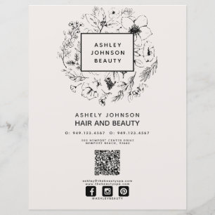 QRコーモダンド赤面ブラック3サービススパメニュー