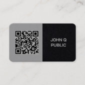 QRコーモダンド（濃色） 名刺 (正面)