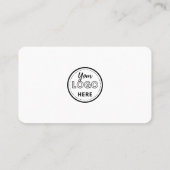 QrコーモダンドFacebook Instagramロゴホワイト 名刺 (裏面)