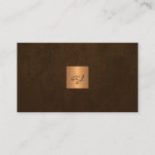 QRコーモノグラムのドユニークモダン 名刺 (正面)