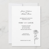 QRコーユニークドの日付カードを使用したタイムレ救スな開花 セーブザデート (裏面)