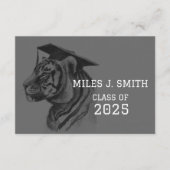 QRコーユニークド付き卒業RSVPエンクロージャカード エンクロージャーカード (正面)