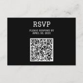 QRコーユニークド付き卒業RSVPエンクロージャカード エンクロージャーカード (裏面)