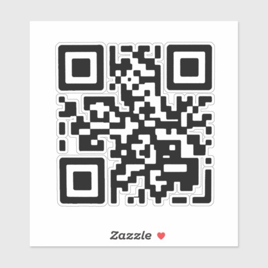 QRコー与えドを上げるつもりはない、決して与えいい シール (シート)