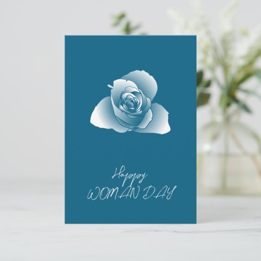 Qrコー企業のド洗練された白の通常のシェードバラ カード (スタンド正面)