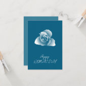 Qrコー企業のド洗練された白の通常のシェードバラ カード (正面/裏面インサイチュ)