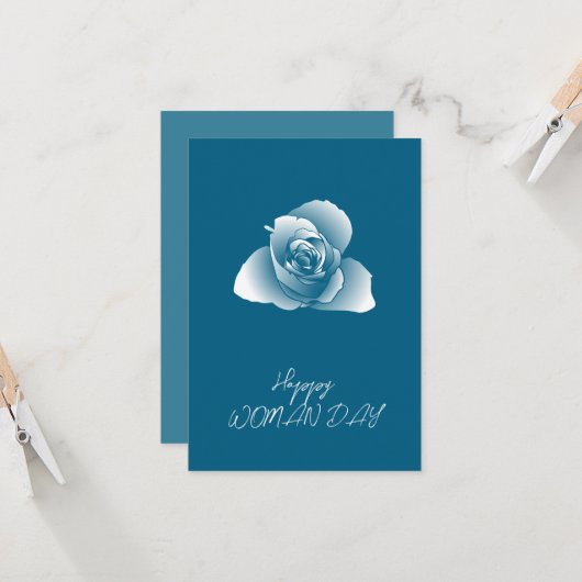 Qrコー企業のド洗練された白の通常のシェードバラ カード (正面/裏面インサイチュ)