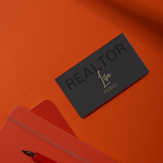 QRコー実在ド付き金ゴールド不動産代理業者名刺 名刺