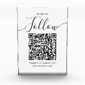 QRコー後を追ドの会社名にスキャン フォトブロック (正面)