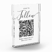 QRコー後を追ドの会社名にスキャン フォトブロック (左)