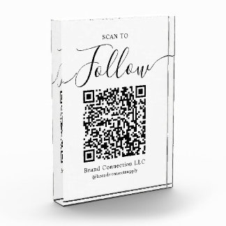 QRコー後を追ドの会社名にスキャン フォトブロック