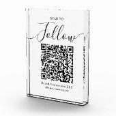 QRコー後を追ドの会社名にスキャン フォトブロック (右)