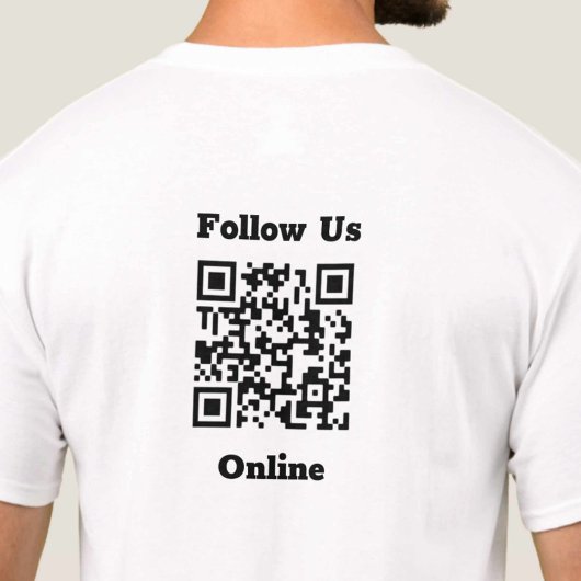 QRコー後を追ドTシャツ付きオンラインメッセージ Tシャツ
