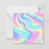 qrコー感謝していドのビジネス向けホログラフィックカラフル ノートカード (裏面)