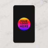 QRコー感謝していド付きビジネスカードのロゴ 名刺 (裏面)