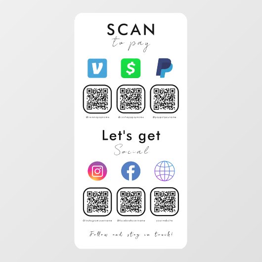 QRコー数々のドは白を支払うために米国スキャンと接続 ウィンドウサイン (シート)