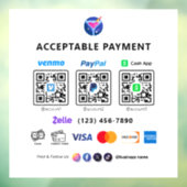 QRコー数々のド支払 |ペアレスタへの白いスキャン ウィンドウサイン (シート3)