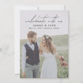 QRコー祝ド(米国2写真結婚) 案内状 (正面)