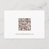 QRコー素朴ド付きウェスタン結婚ズの詳細カード エンクロージャーカード (裏面)