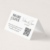 QRコー結婚ドとの写真の共有 (正面)