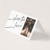 QRコー結婚ドとの写真の共有 (裏面)