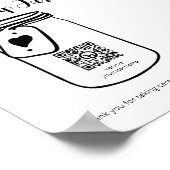 QRコー結婚ド付きの仮想チップJar ポスター (角)