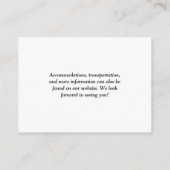 QRコー結婚ド エンクロージャーカード (裏面)