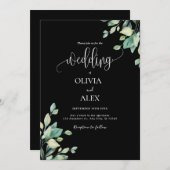 QRコー結婚ド 招待状 (正面/裏面)