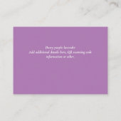 QRコー結婚ドRSVPギフト詳細Webサイト エンクロージャーカード (裏面)