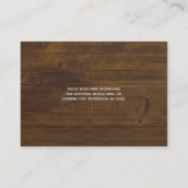 QRコー結婚ドRSVPギフト詳細Webサイト エンクロージャーカード (裏面)