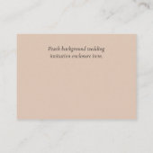 QRコー結婚ドRSVPギフト詳細Webサイト エンクロージャーカード (裏面)