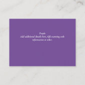 QRコー結婚ドRSVPギフト詳細Webサイト エンクロージャーカード (裏面)