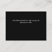 QRコー結婚ドRSVPギフト詳細Webサイト エンクロージャーカード (裏面)