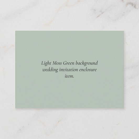 QRコー結婚ドRSVPギフト詳細Webサイト 名刺 (裏面)