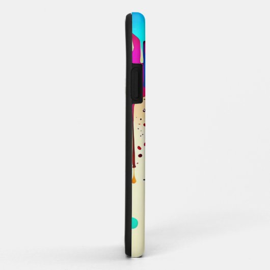 QRコー絵を描ドの滴下 Case-Mate iPhoneケース (裏面/右)