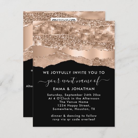 QRコー縁どドグリッターバラストローク抽象芸術 (正面/裏面)