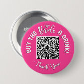 QRコー買ドリンクバチェロレッテ 缶バッジ (正面&裏面)