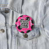 QRコー買ドリンクAバチェロレッテ女性のカーボーイ 缶バッジ (インサイチュ)