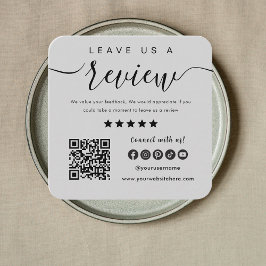 Qrコー離れドのソーシャルメディアグレイのロゴを確認 スクエア名刺