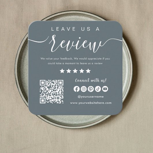 Qrコー離れドのソーシャルメディアロゴの確認 スクエア名刺