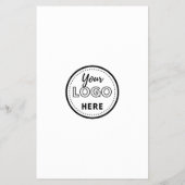 Qrコー離れドのソーシャルメディアロゴホワイトのレビュー チラシ (裏面)