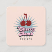 QRコー高品質ド付き名刺 スクエア名刺 (正面)