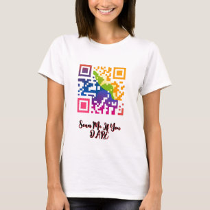 QRコー鮮やかドアート Tシャツ