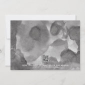 QRシンプルコードスクリプトフォトウェディング日付の保存 案内状 (裏面)